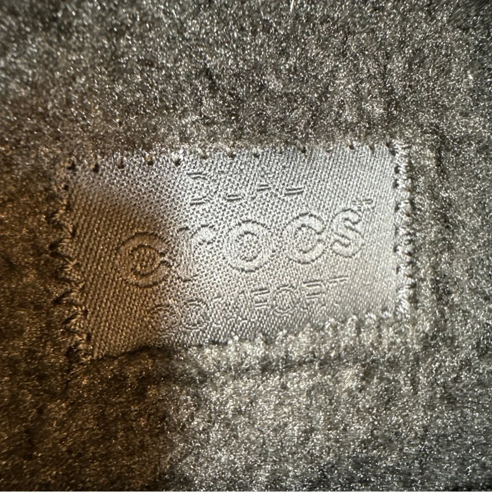 CROCS Classic Cozy Slipper Fleece Faux Fur Black Unisex Women‎ 12, Man 10 EUC
